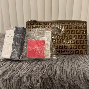 #23 FENDI - Zucca PVC Leather Clutch Bag